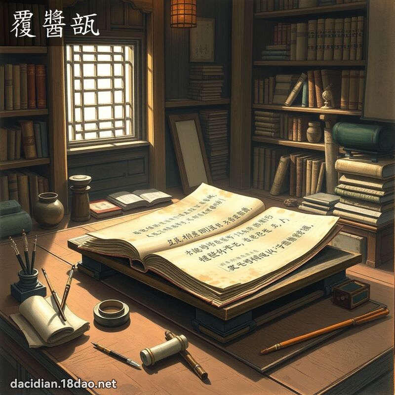 覆醬瓿 - 國語大辭典配圖