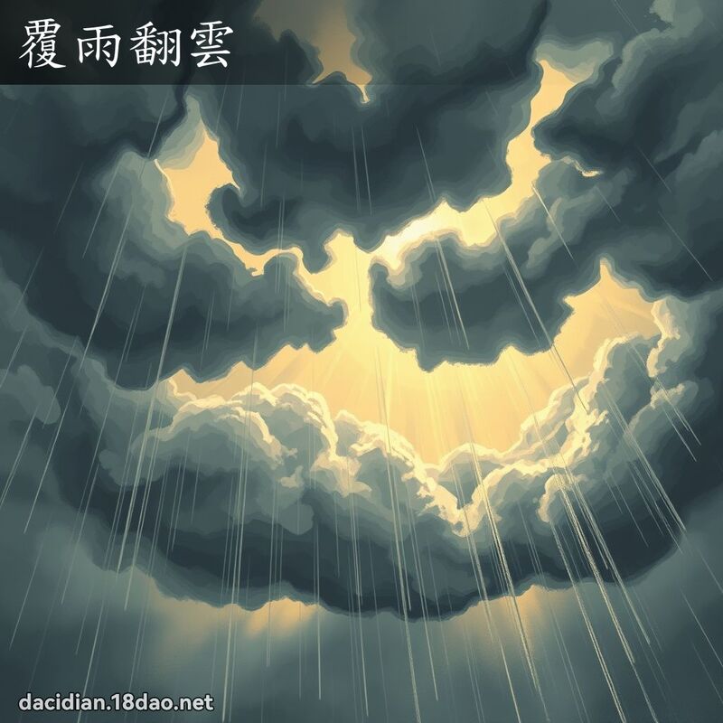 覆雨翻雲 - 國語大辭典配圖