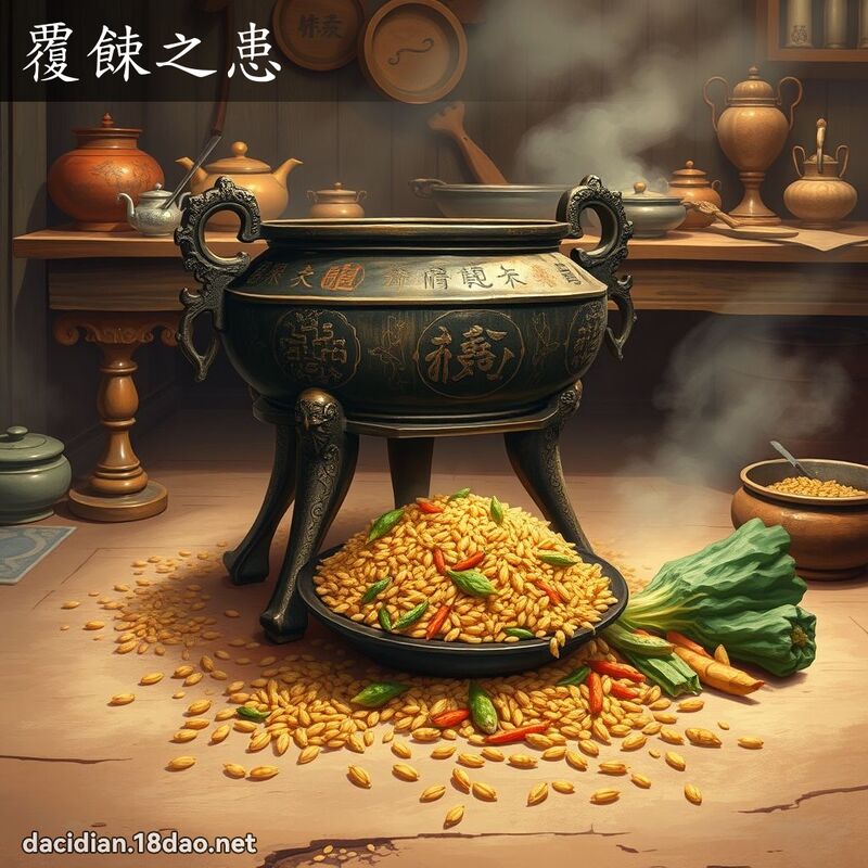 覆餗之患 - 國語大辭典配圖