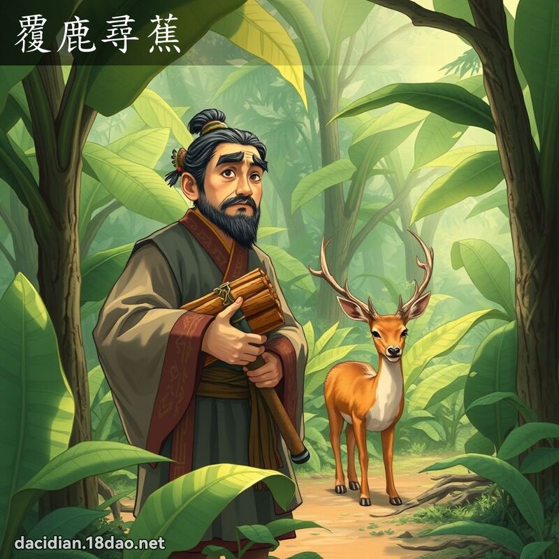 覆鹿尋蕉 - 國語大辭典配圖