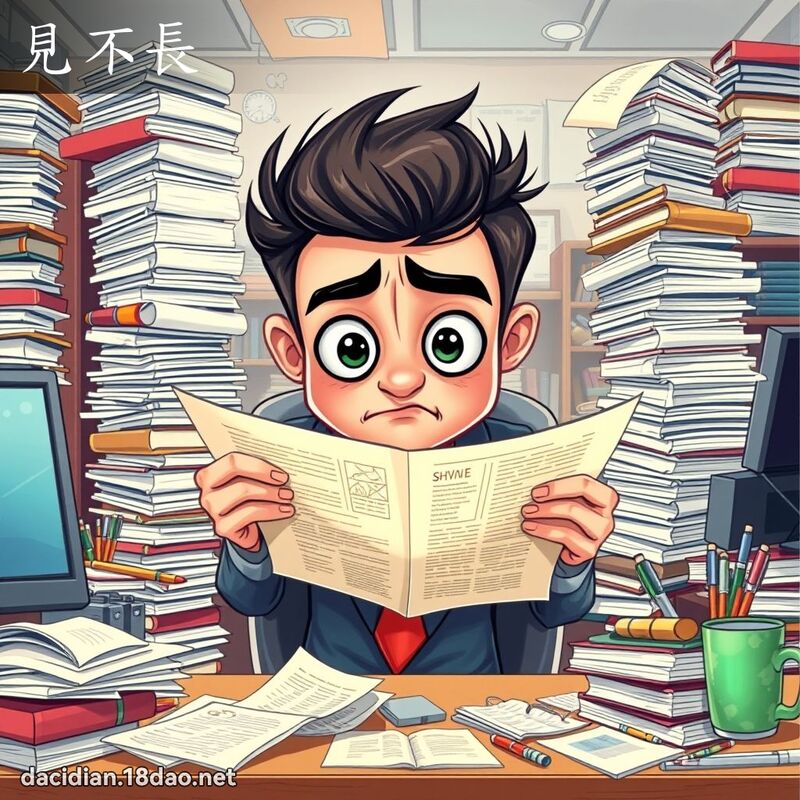 见不长 - 国语大辞典配图