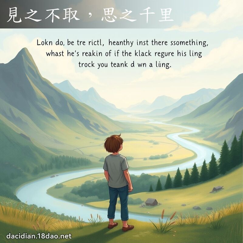 見之不取，思之千里 - 國語大辭典配圖