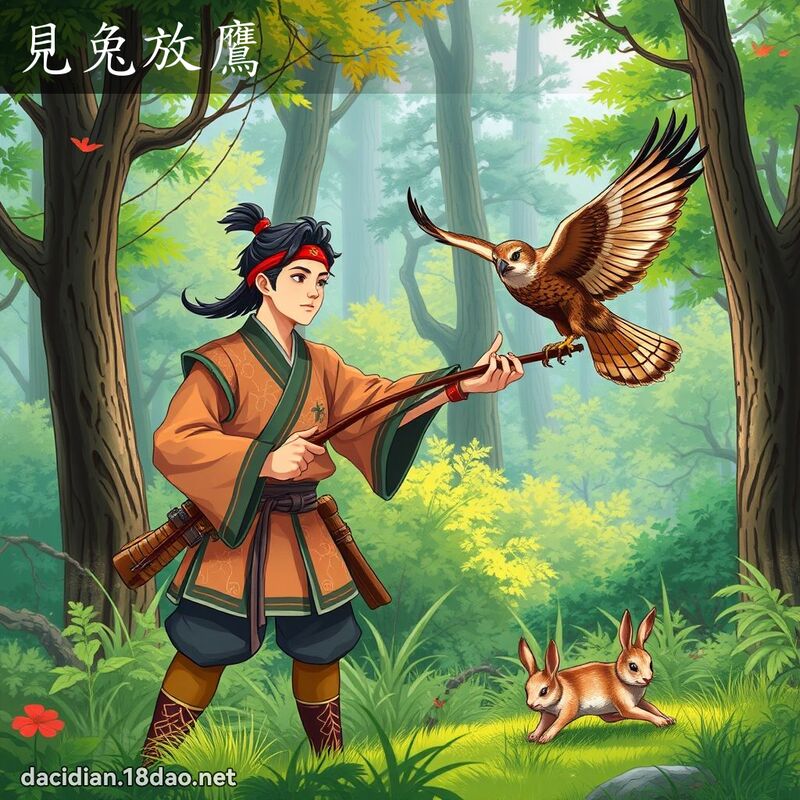 見兔放鷹 - 國語大辭典配圖
