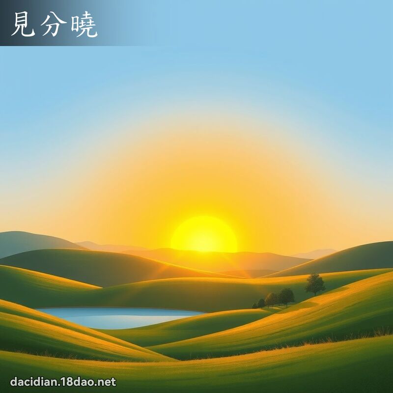 见分晓 - 国语大辞典配图