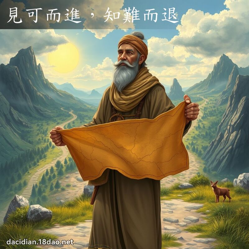 见可而进，知难而退 - 国语大辞典配图