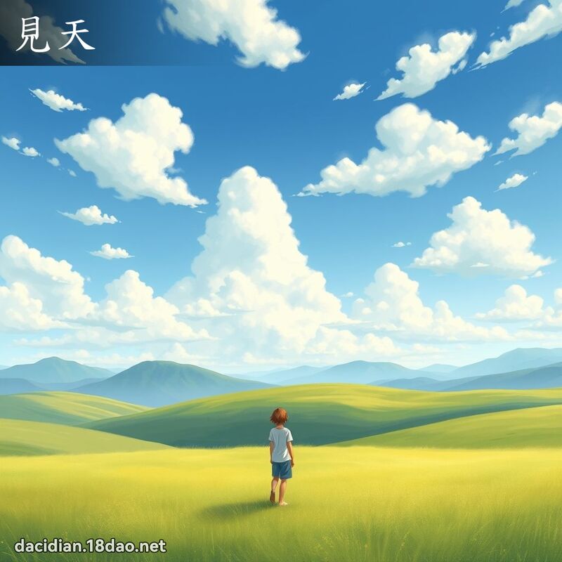 見天 - 國語大辭典配圖