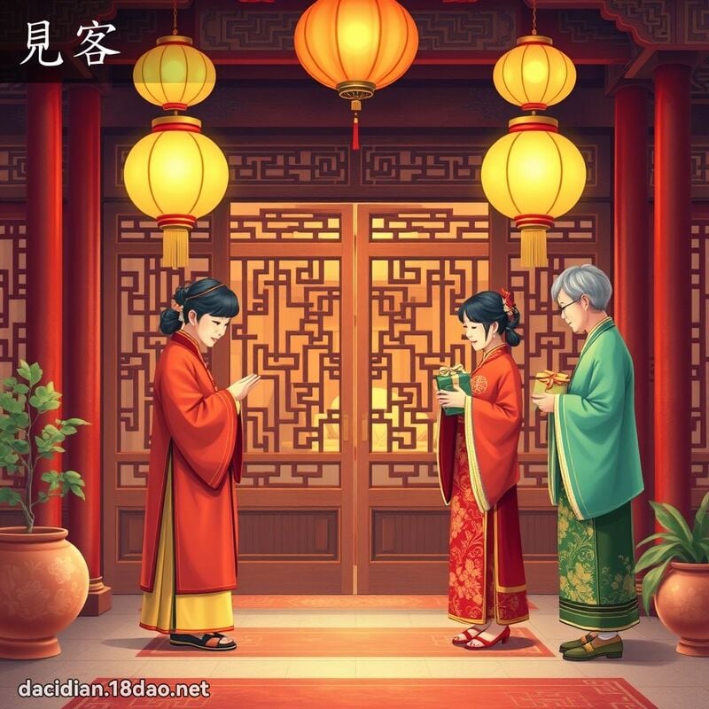 見客 - 國語大辭典配圖