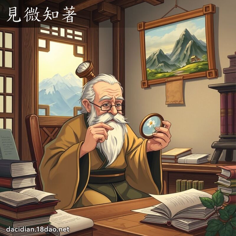 見微知著 - 國語大辭典配圖