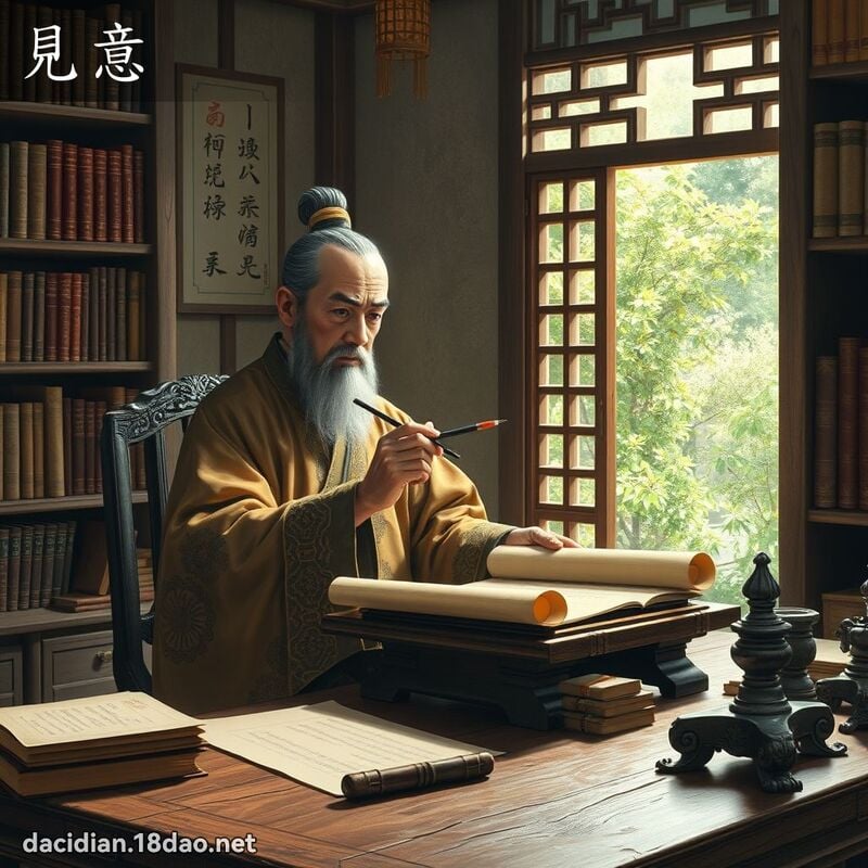 見意 - 國語大辭典配圖