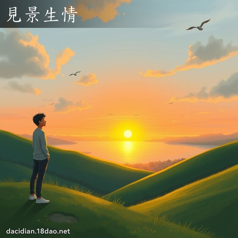 見景生情 - 國語大辭典配圖