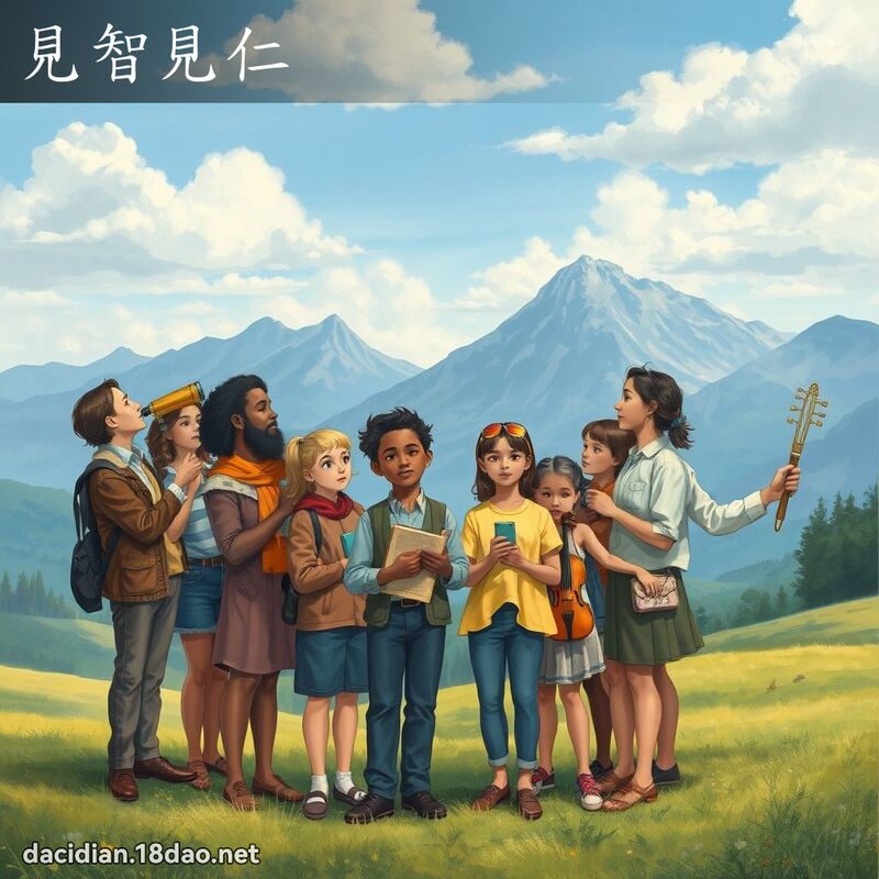 見智見仁 - 國語大辭典配圖