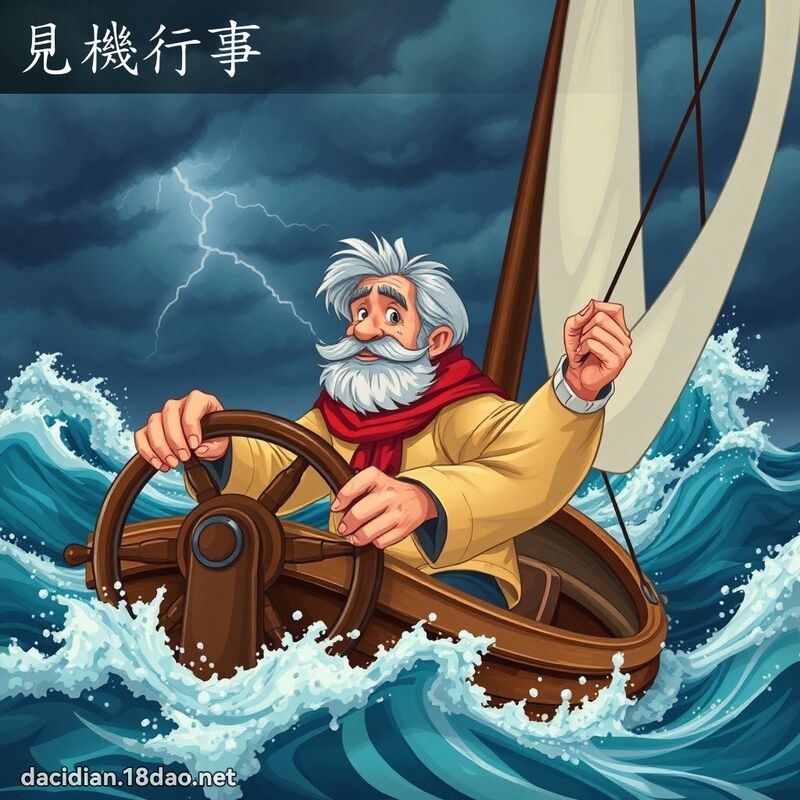 见机行事 - 国语大辞典配图