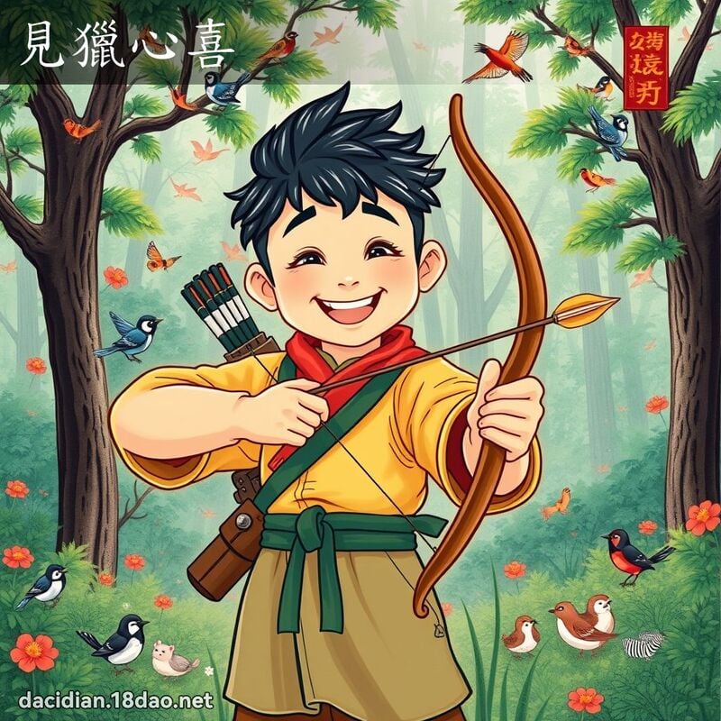 見獵心喜 - 國語大辭典配圖