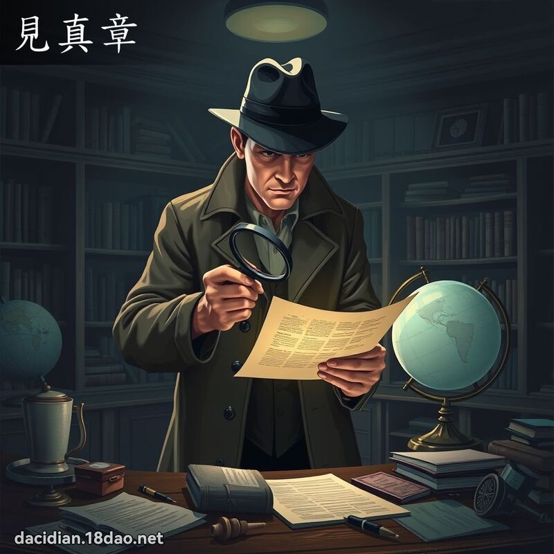 见真章 - 国语大辞典配图