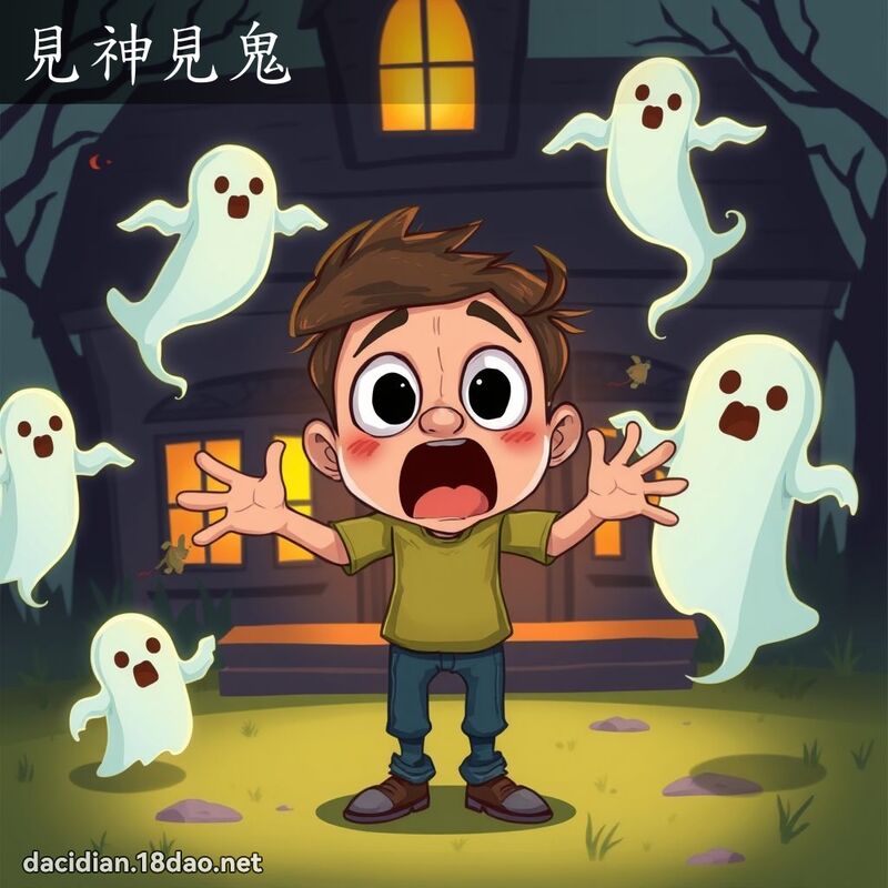 见神见鬼 - 国语大辞典配图