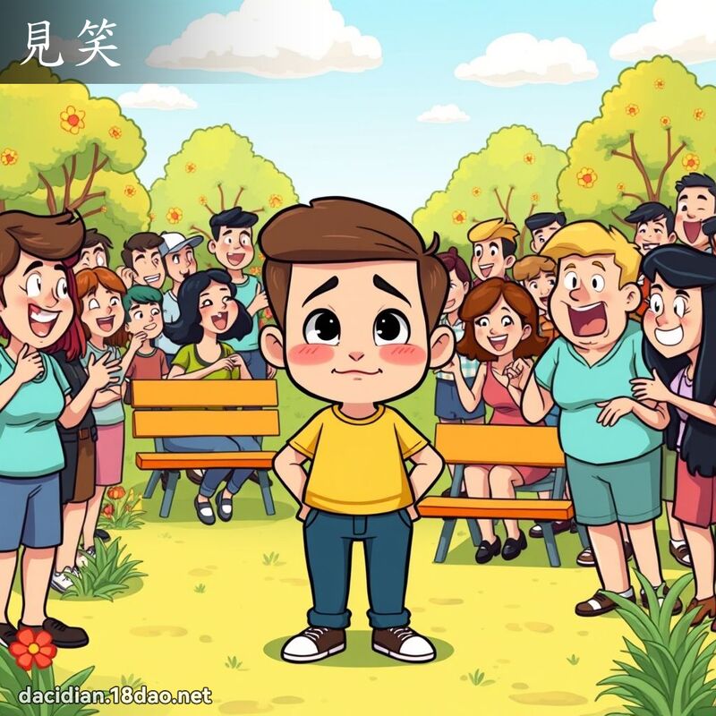 见笑 - 国语大辞典配图