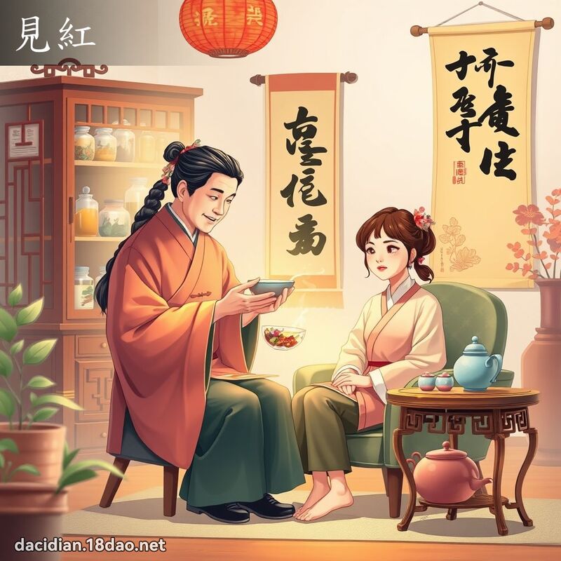 見紅 - 國語大辭典配圖