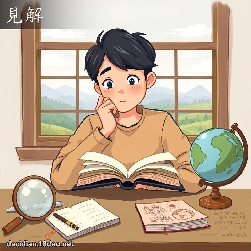 見解 - 國語大辭典配圖