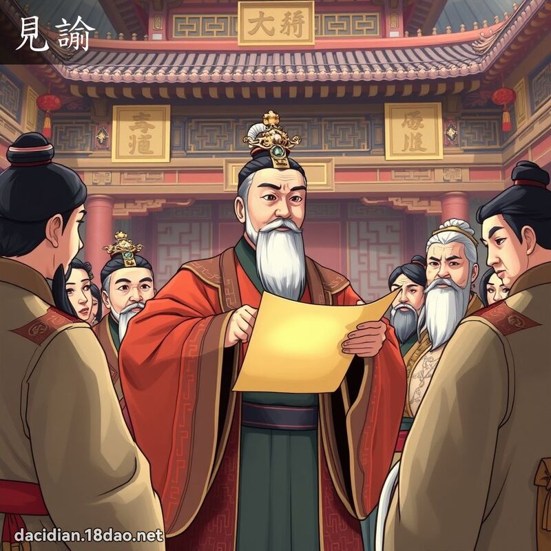 见諭 - 国语大辞典配图