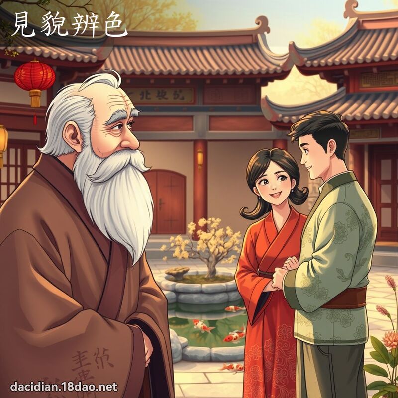 見貌辨色 - 國語大辭典配圖