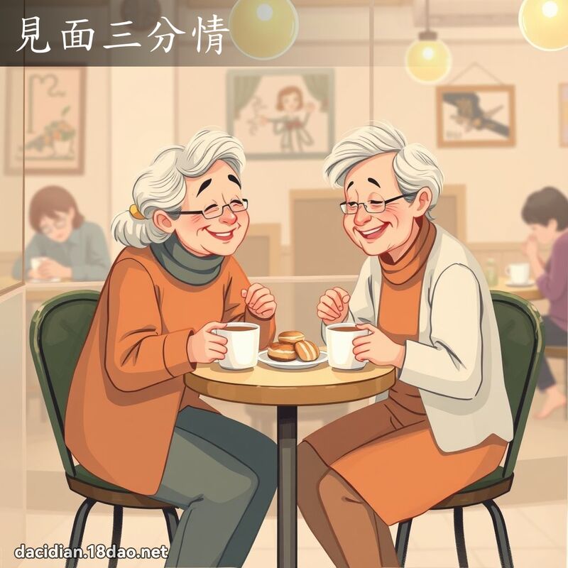 见面三分情 - 国语大辞典配图