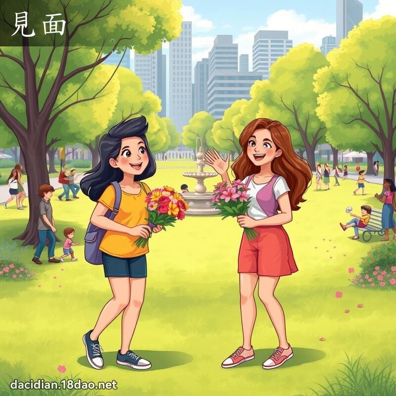 见面 - 国语大辞典配图