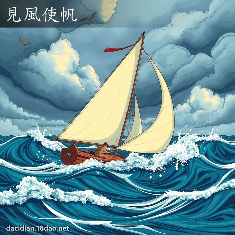 見風使帆 - 國語大辭典配圖