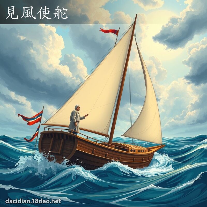 见风使舵 - 国语大辞典配图