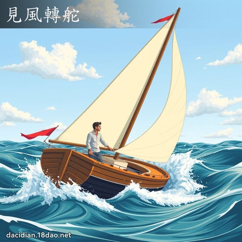 见风转舵 - 国语大辞典配图