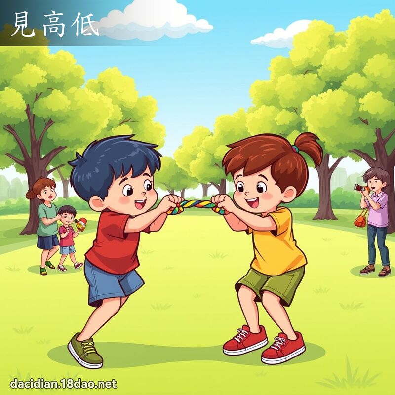 见高低 - 国语大辞典配图