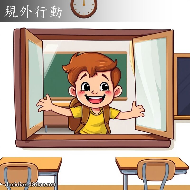 規外行動 - 國語大辭典配圖