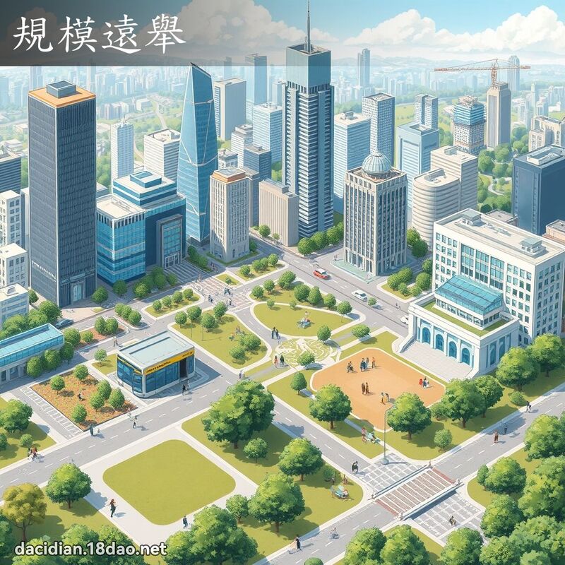 规模远举 - 国语大辞典配图