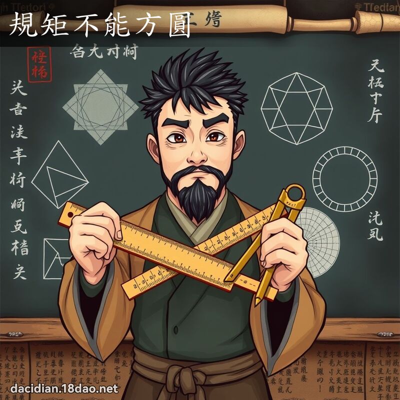 規矩不能方圓 - 國語大辭典配圖