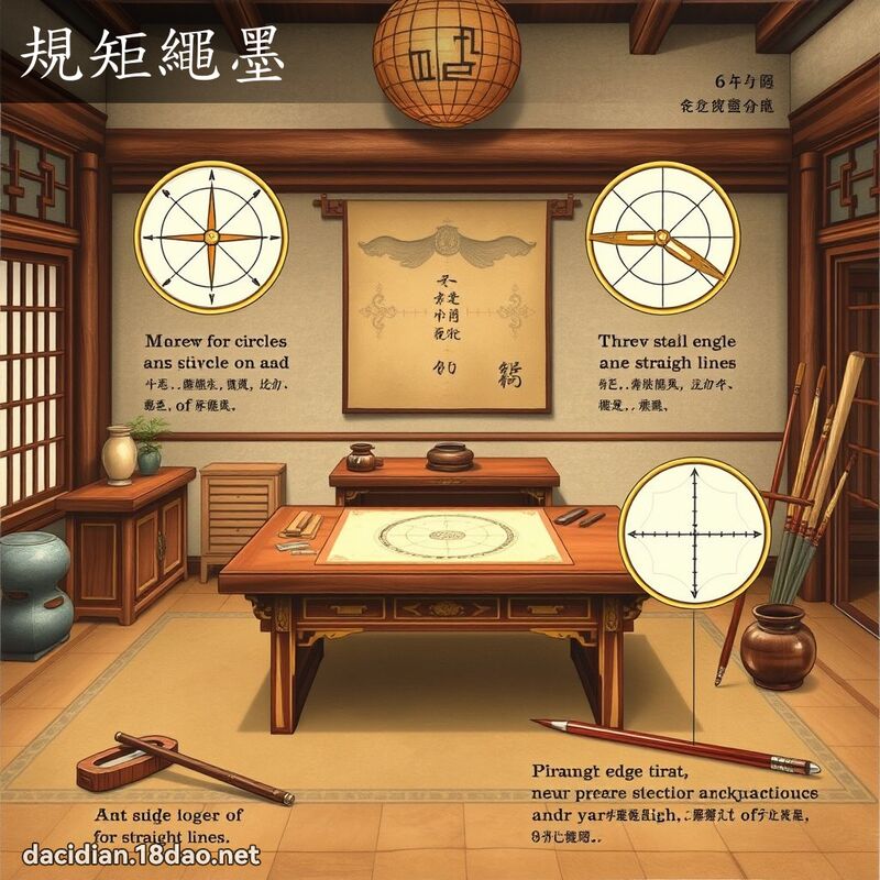 規矩繩墨 - 國語大辭典配圖