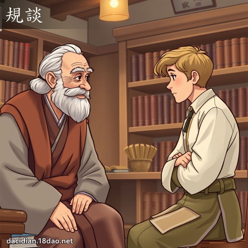規談 - 國語大辭典配圖