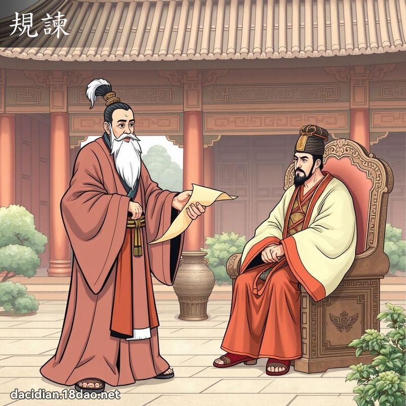 規諫 - 國語大辭典配圖