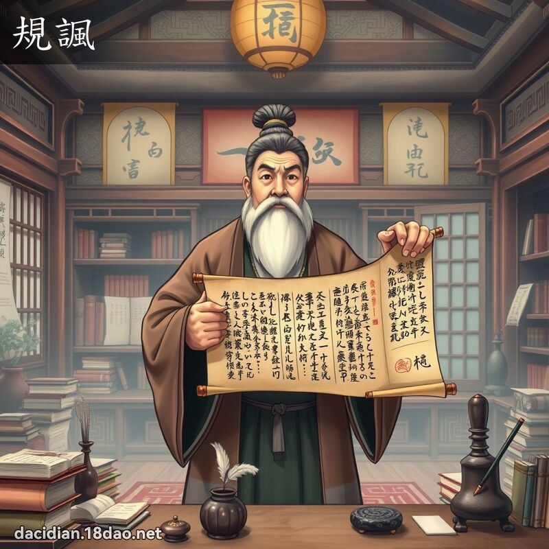 規諷 - 國語大辭典配圖
