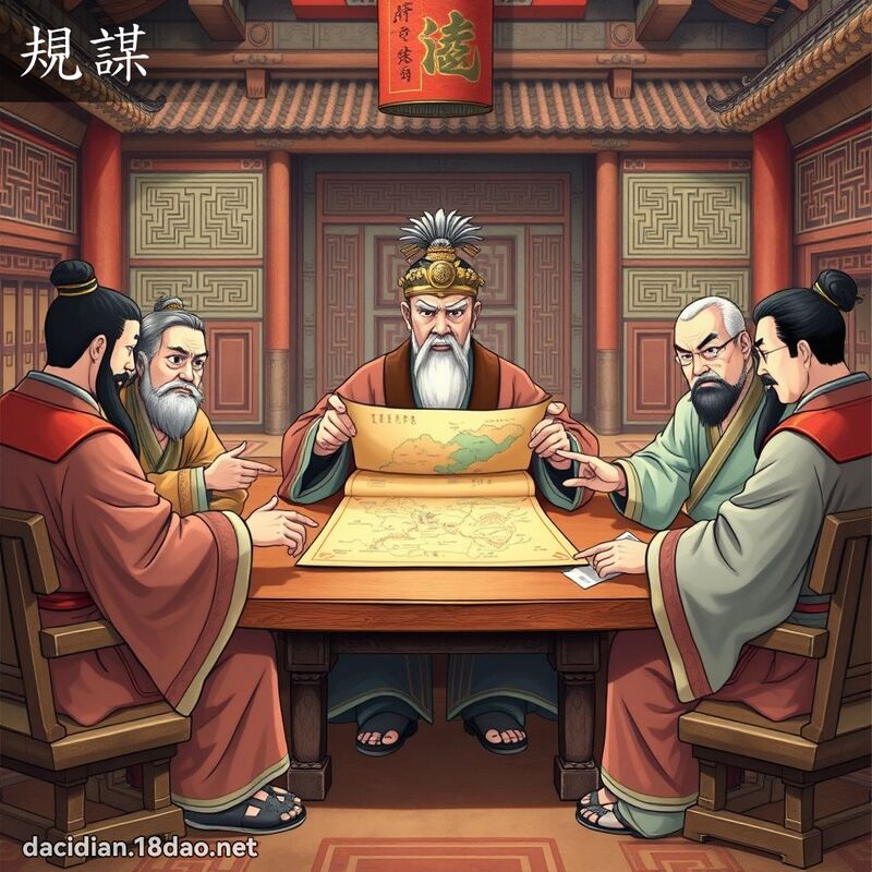 規謀 - 國語大辭典配圖