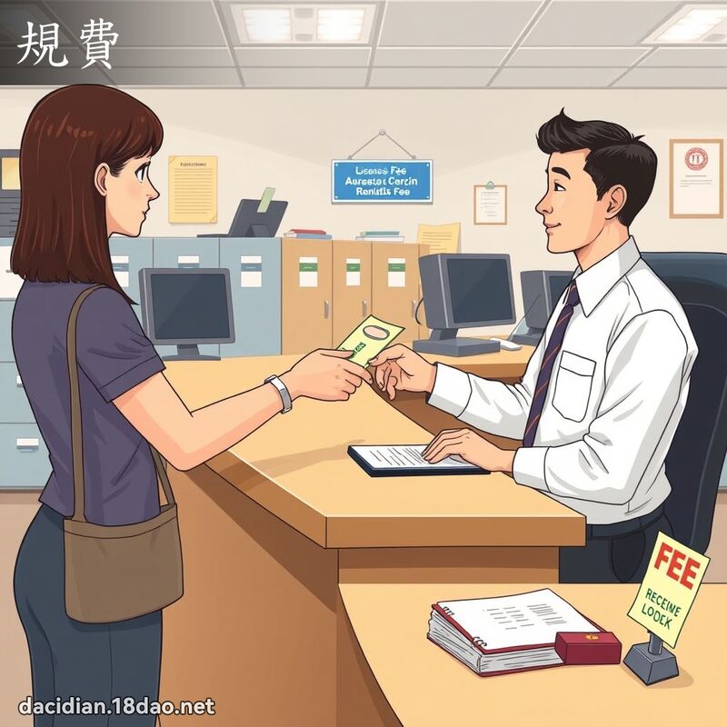 規費 - 國語大辭典配圖