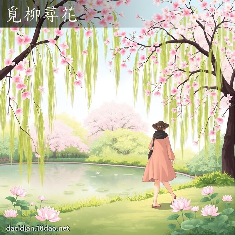 覓柳尋花 - 國語大辭典配圖