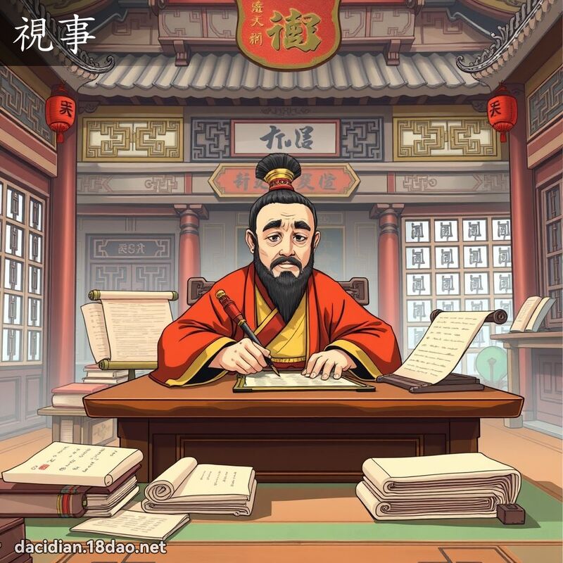 视事 - 国语大辞典配图
