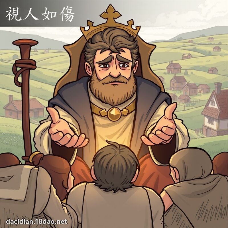 視人如傷 - 國語大辭典配圖