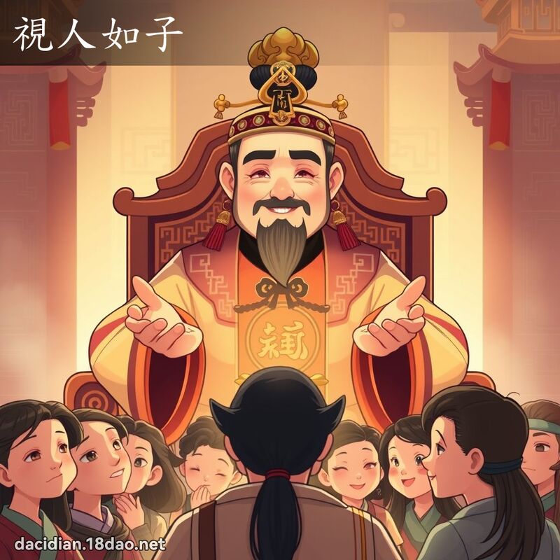 视人如子 - 国语大辞典配图