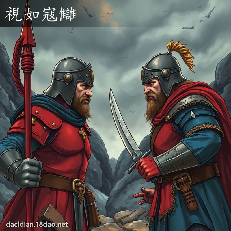 视如寇讎 - 国语大辞典配图