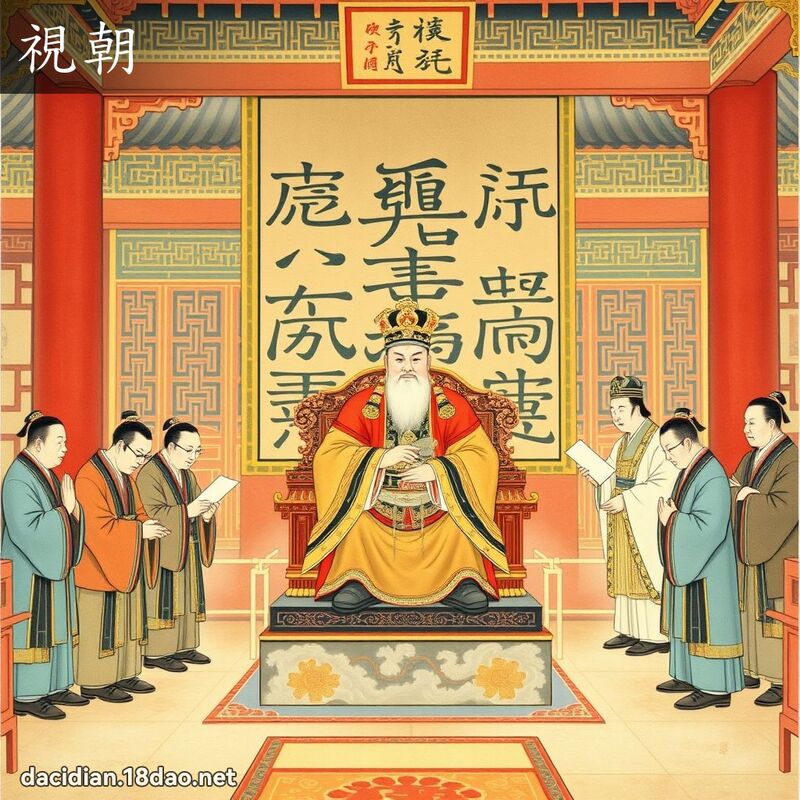 视朝 - 国语大辞典配图
