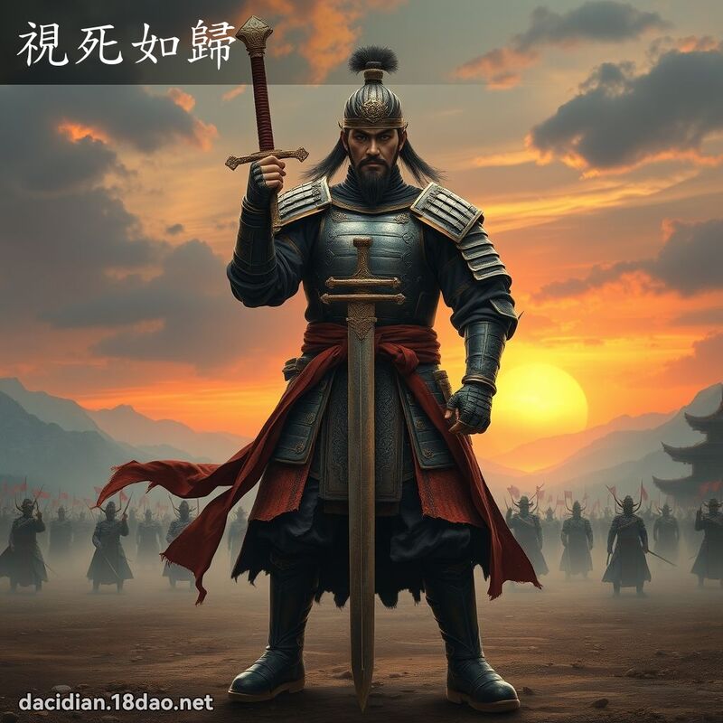 视死如归 - 国语大辞典配图