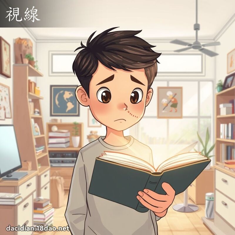 視線 - 國語大辭典配圖