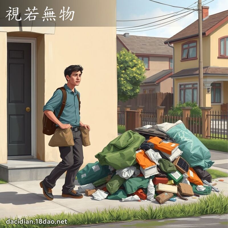 视若无物 - 国语大辞典配图