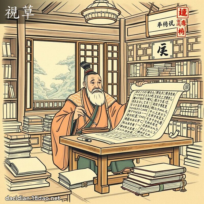 视草 - 国语大辞典配图