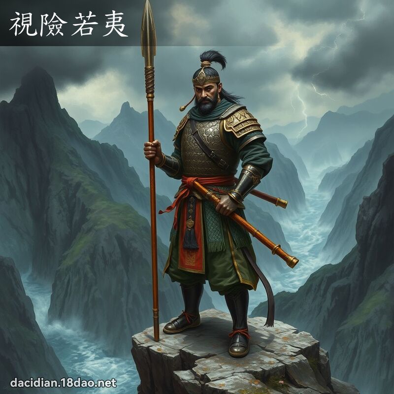 視險若夷 - 國語大辭典配圖
